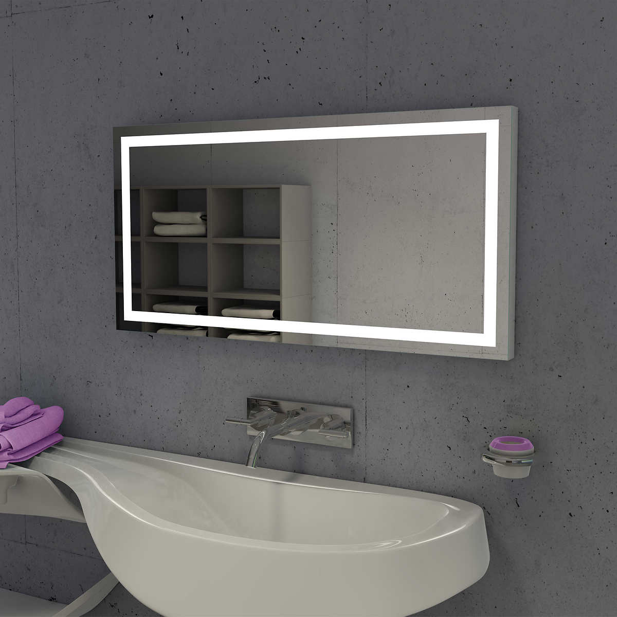 Suite Mirror Dimmable Led Illuminated, Sunter Led Vanity Mirror Costco Canada