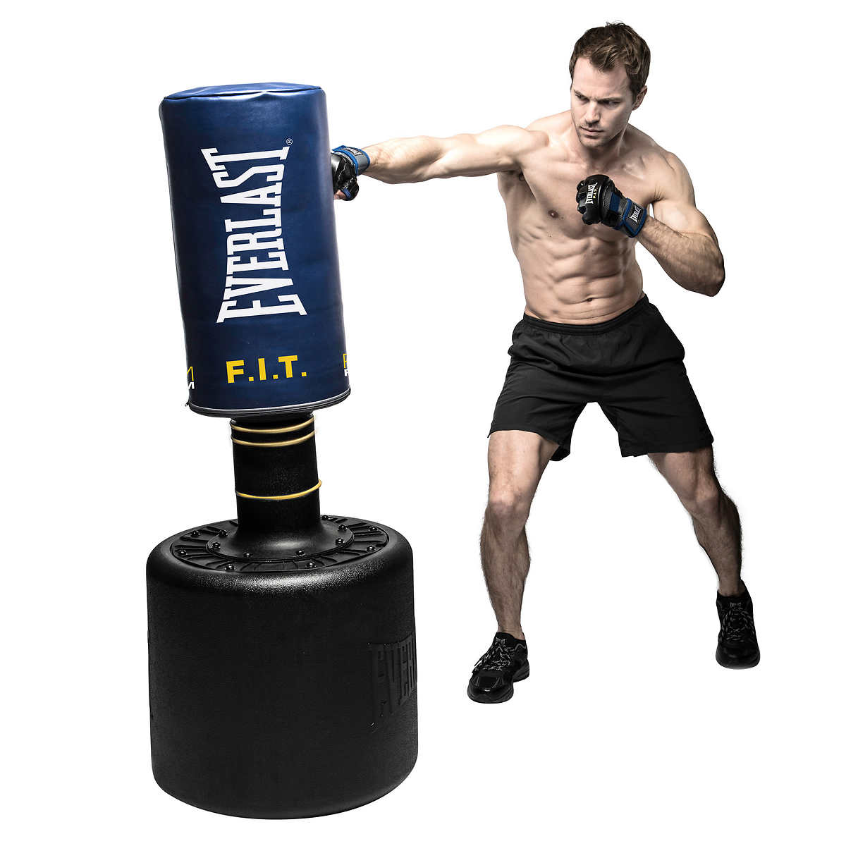 Everlast Single Station Heavy Punching Bag Boxing Stand MMA Training 