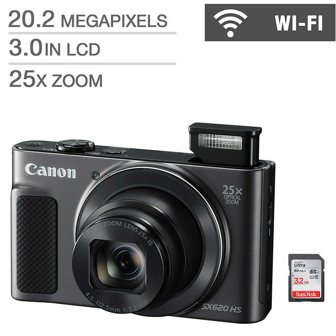 Canon Powershot SX620 HS 20.2 MP Digital Camera | Costco