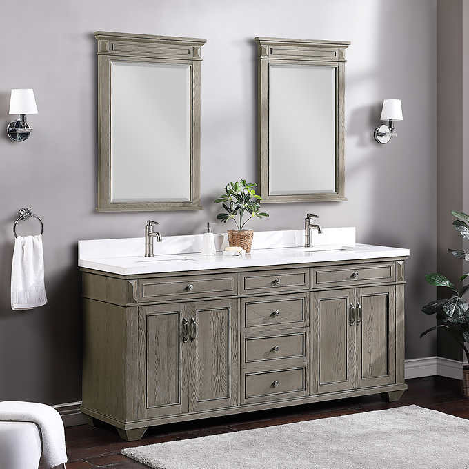 Northridge Home Rockvale 72 In Double, What Size Mirrors For 72 Double Vanity
