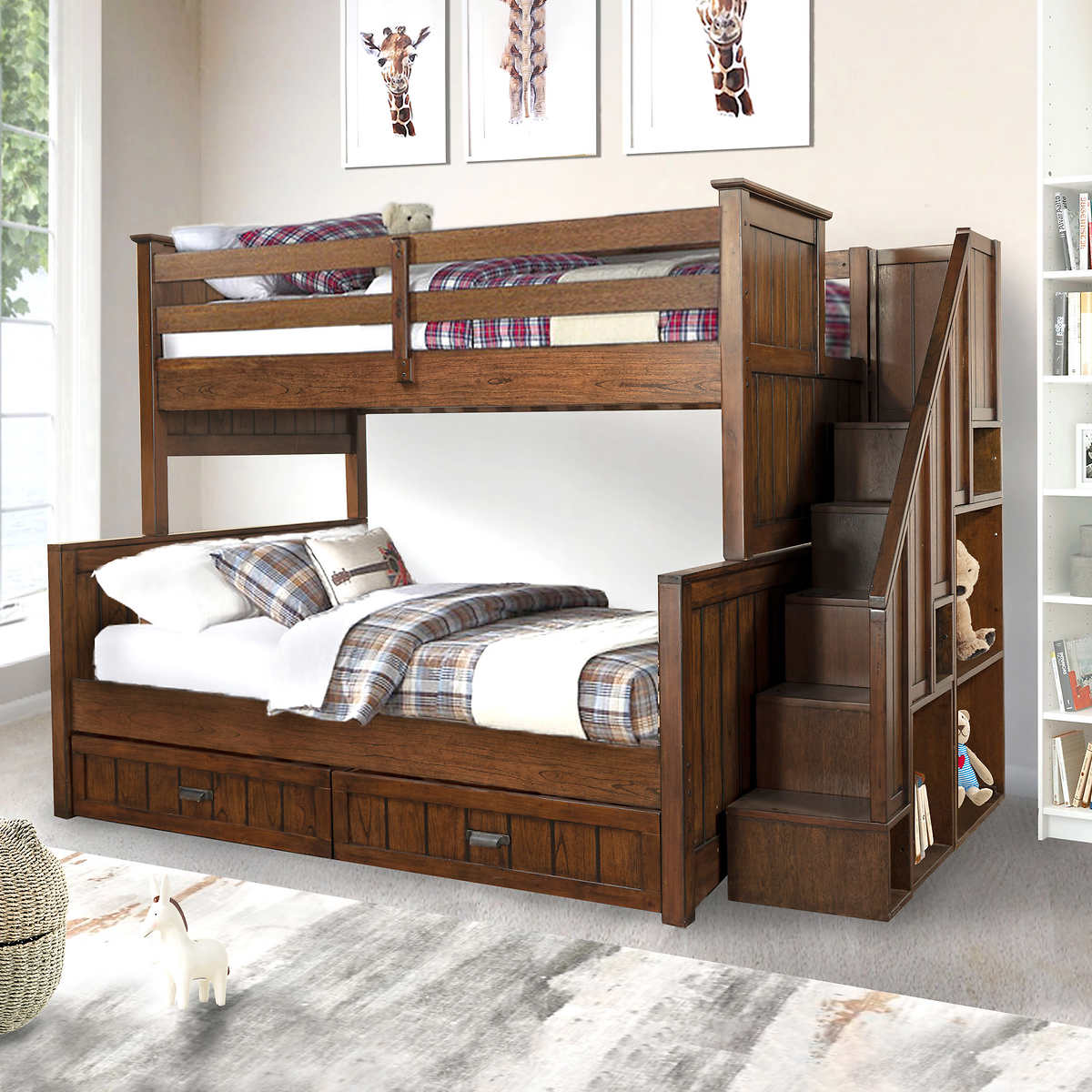 Maddox Twin Over Double Bunk Bed Costco, Bunk Beds Bunk Beds