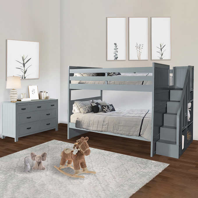 Alex Loft Bed With 7 Drawer Dresser, Costco White Bunk Beds
