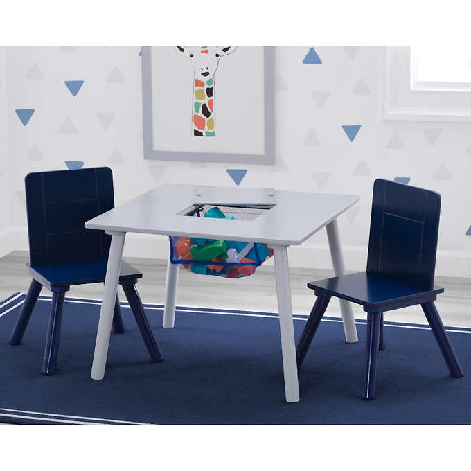 Delta Children Kids Table And Chair Set, Kid Table And Chair Set With Storage