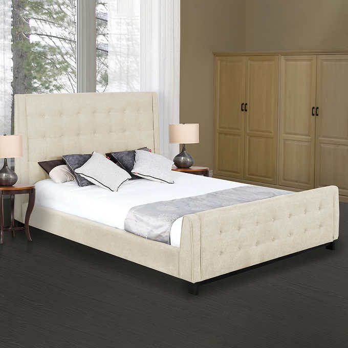 Preston Contemporary Upholstered Queen, Costco Queen Bed