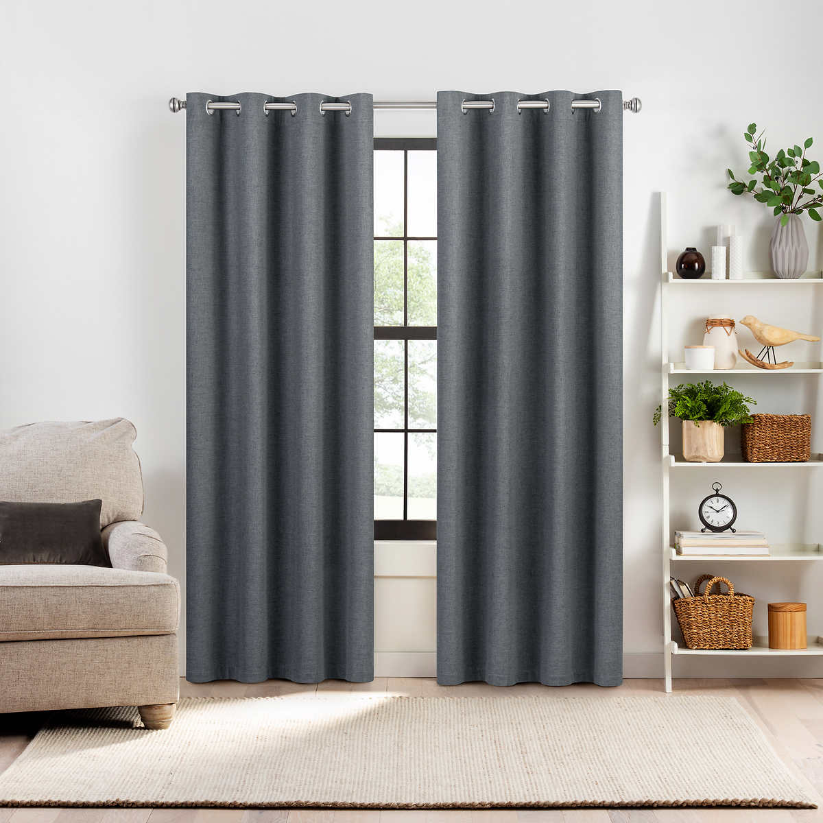 Eclipse DuoTech Total Blackout Window Curtain Panel 52 in x 84 in 2-pack 