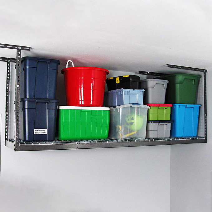 8 Ft Overhead Garage Storage Rack And, Saferacks 4×8 Overhead Garage Storage Rack Instructions