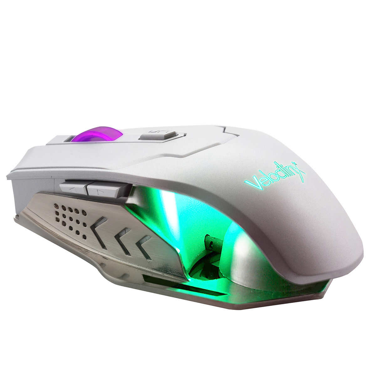 Velocilinx Boudica 6 Button 10K DPI Silver Gaming Mouse