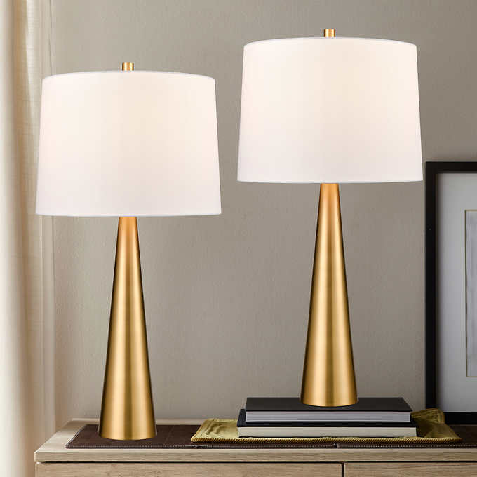 Austin Modern Table Lamp 2 Pack Costco, Contemporary Table Lamps Canada
