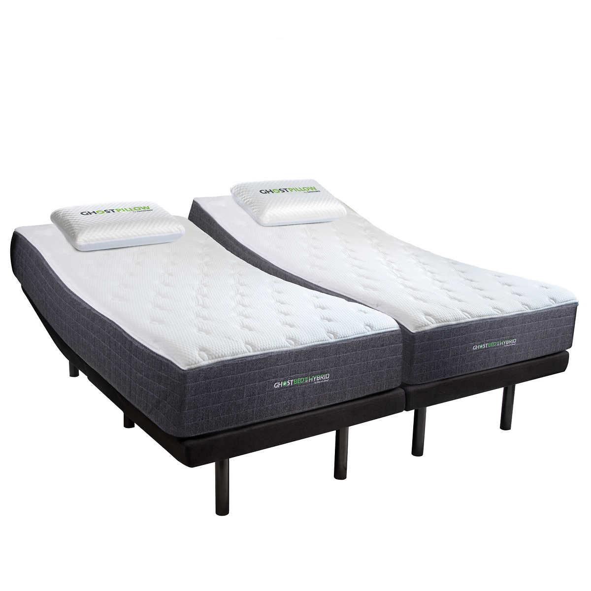 Split King Gel Memory Foam Mattress, Twin Xl Mattress Pad For Adjustable Bed