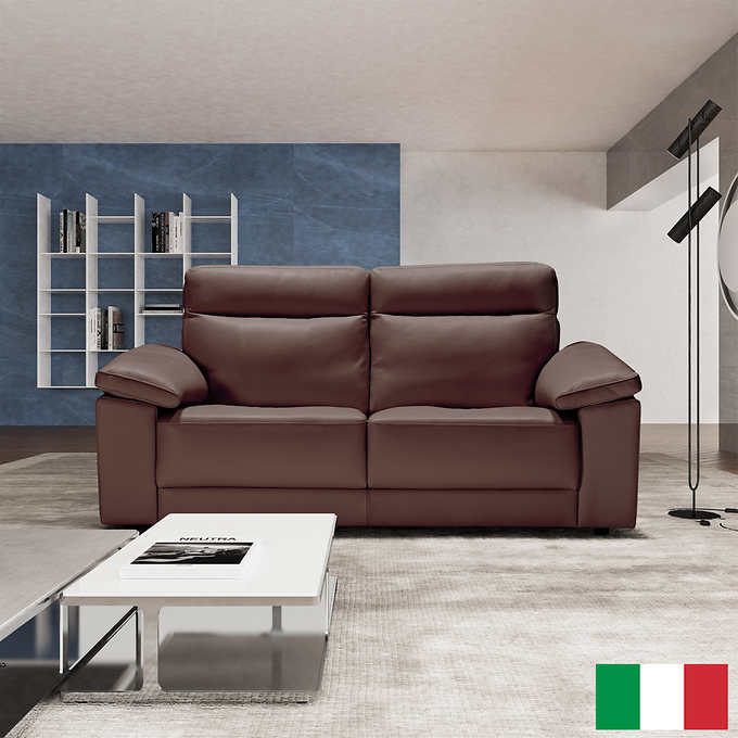 Grain Leather Sofa Costco, Designer Leather Sofa By Carrter
