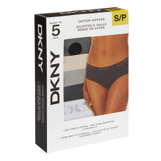 DKNY Women's Hipster Underwear, 5-pack