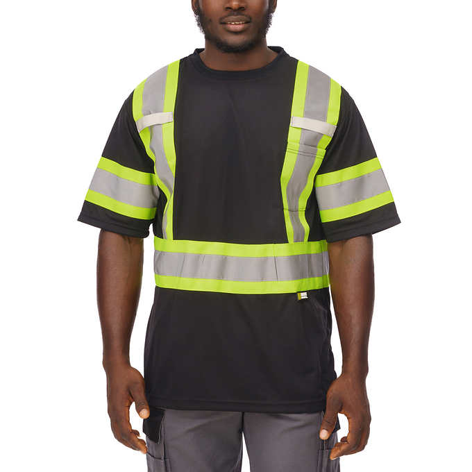 Holmes Workwear High-Visibility Short Sleeve T-Shirt, 3-pack