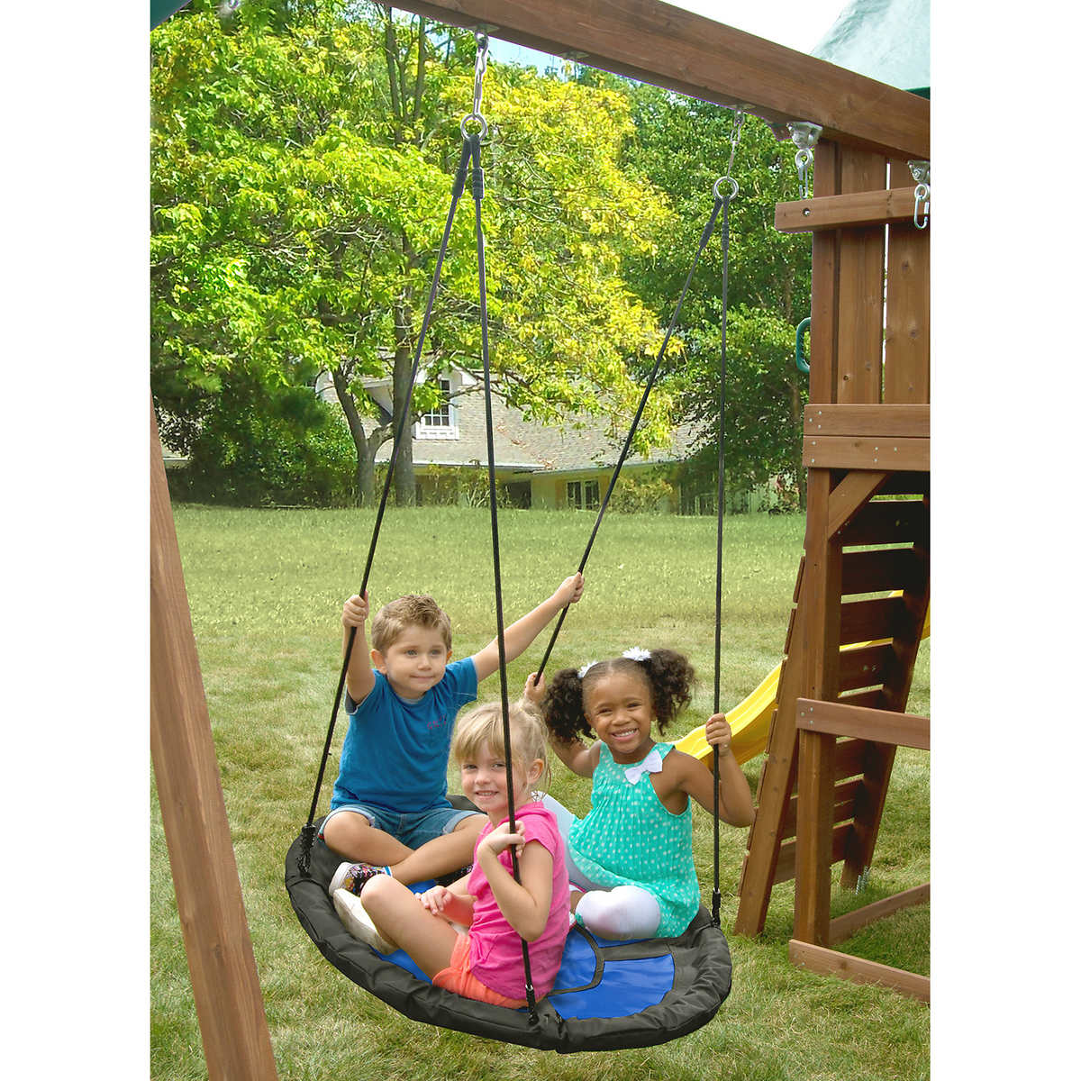 Daisy Disc Swing Kids Seat Swing Rope Tree Fun Outdoor Summer Play 264 LBS Cap. 