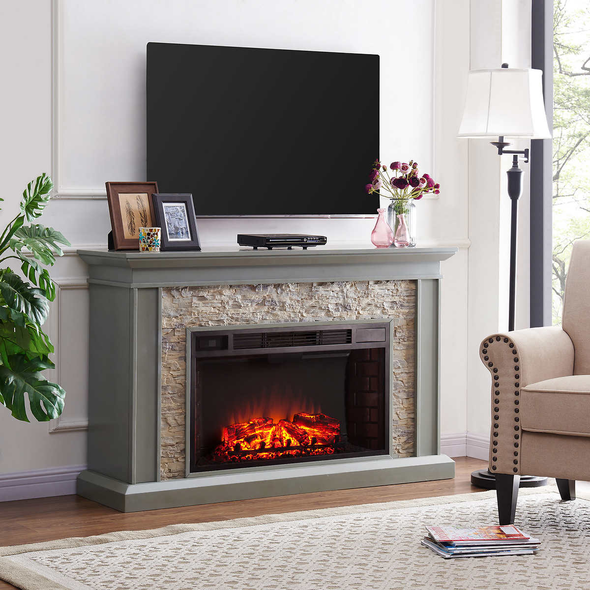 Ledgestone 55 Mantel Led Electric, Can Electric Fireplaces Cause Cancer