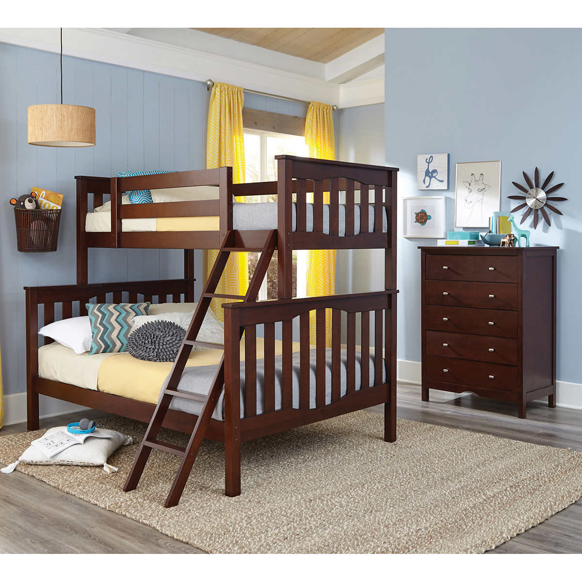 Seneca 2 Piece Twin Over Full Bunkbed, Visions Twin Over Full Bunk Bed