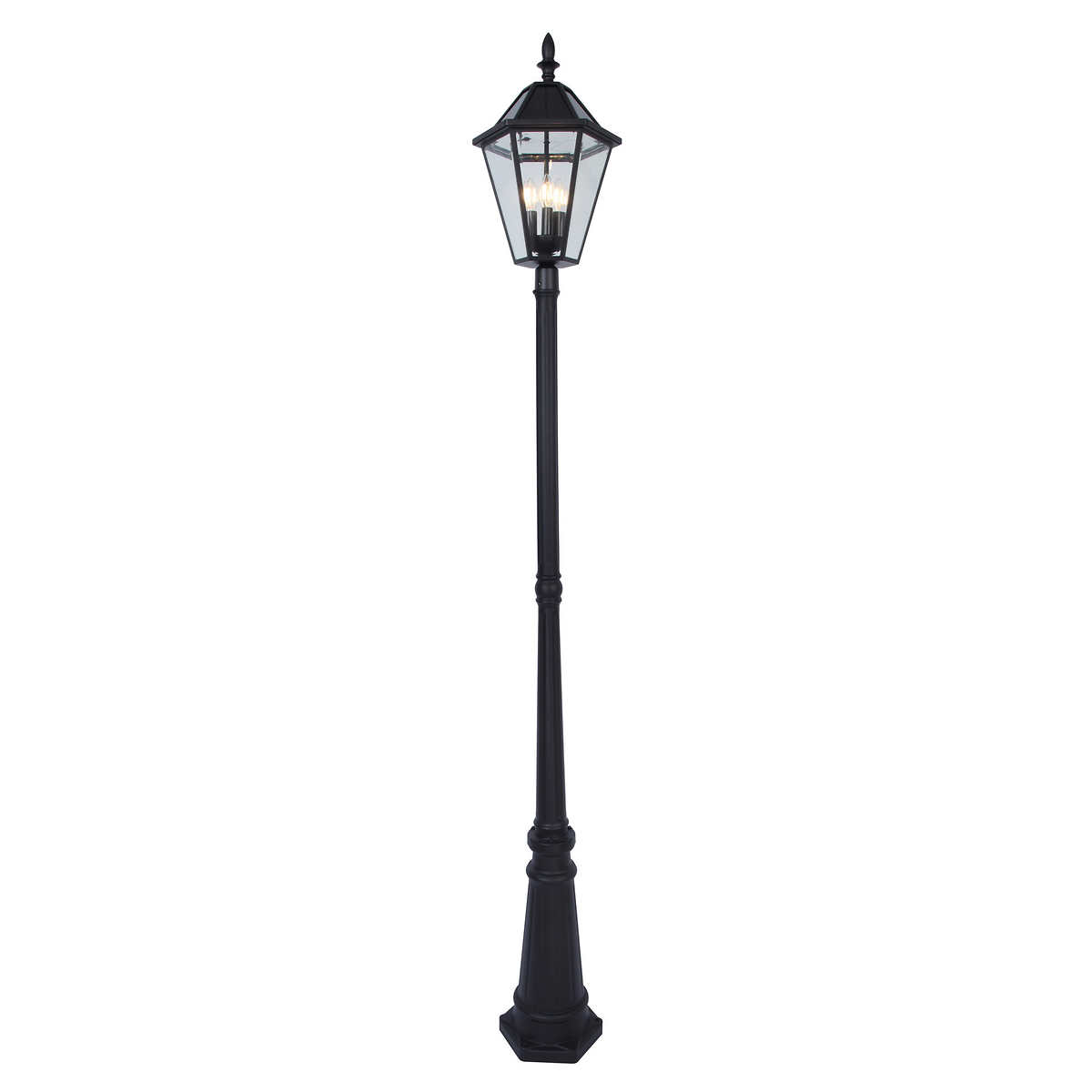 Lutec Outdoor Led Solar Post Light Costco, Lamp Post Fixture Replacement
