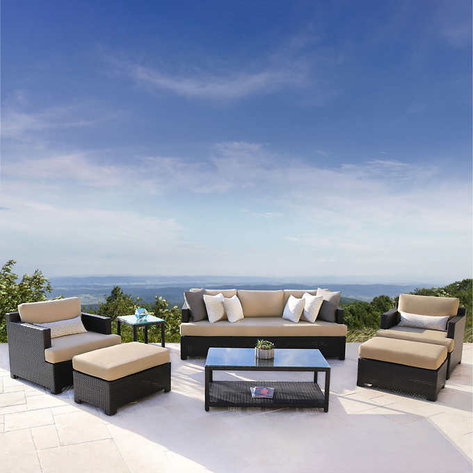 Belmont 7 Piece Seating Set Costco - Costco Outdoor Furniture Cushion Covers