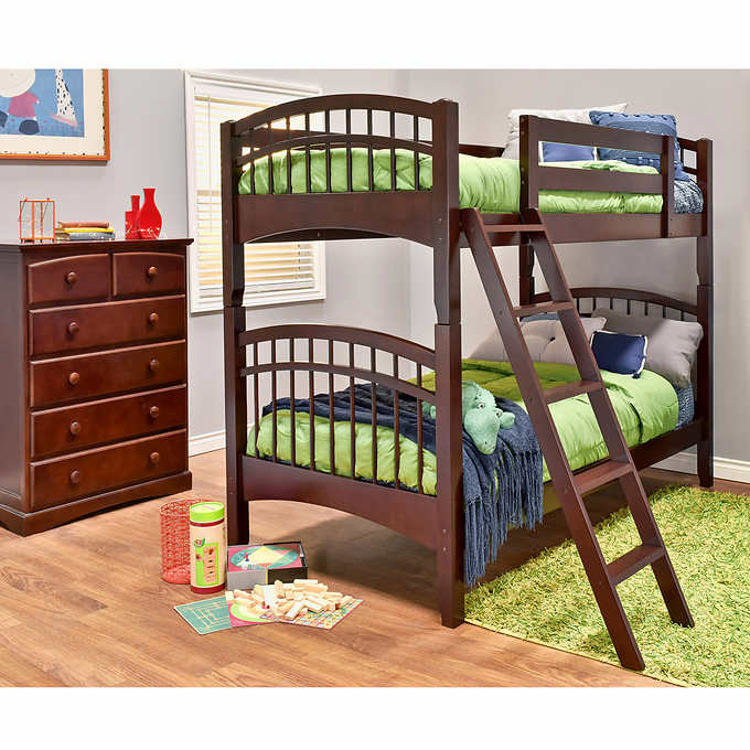 Mckenzie 2 Piece Twin Bunk Bed Set Costco, Wood Bunk Bed Set