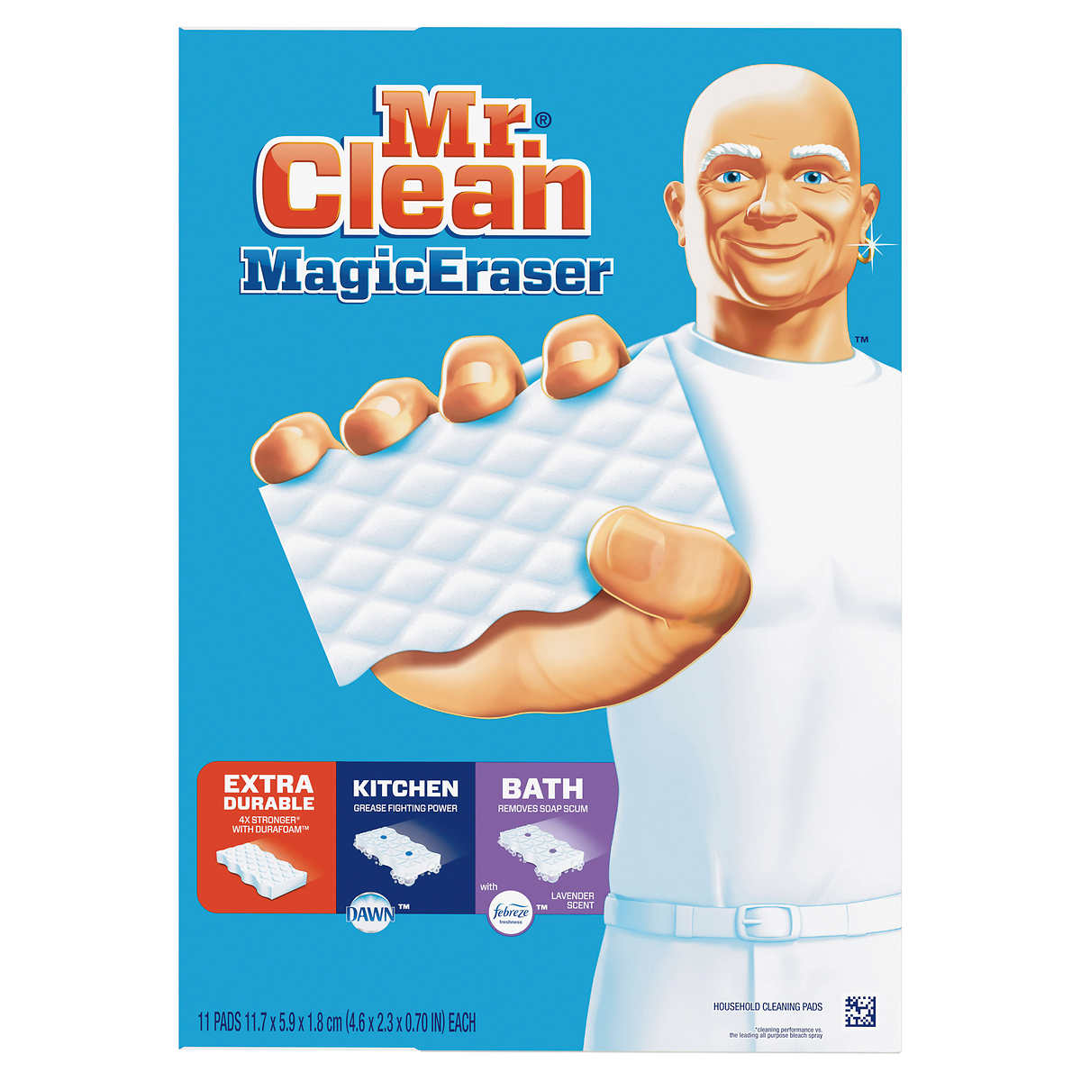 6-Pack Mr Clean ORIGINAL Magic Eraser HOUSE Cleaning Pads ~Walls Rooms & More 