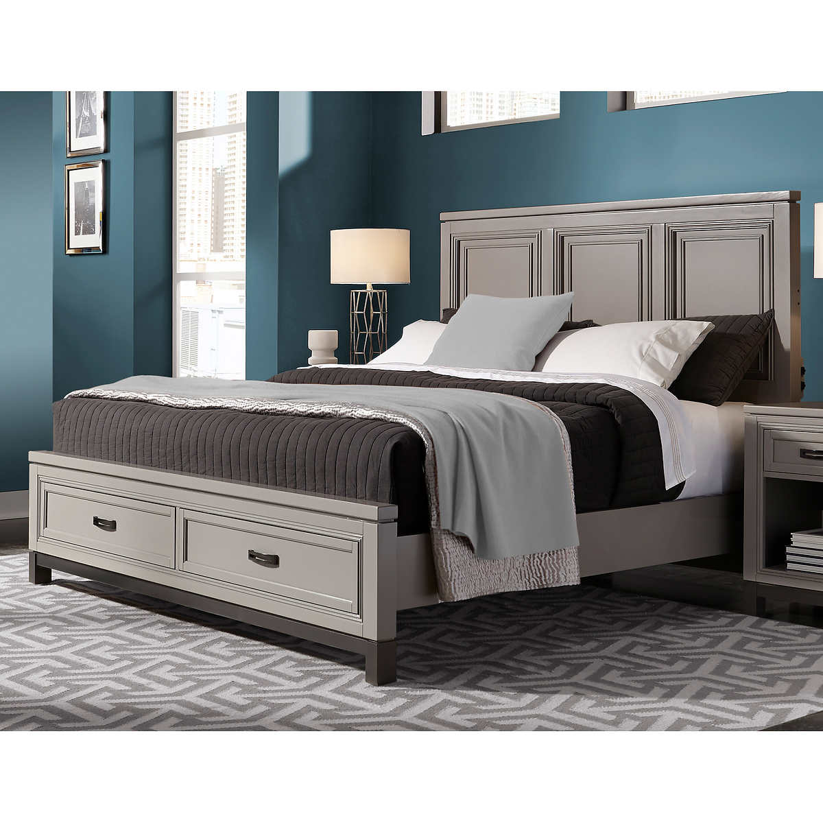 Norah King Storage Bed Costco, Bed Frame King With Drawers