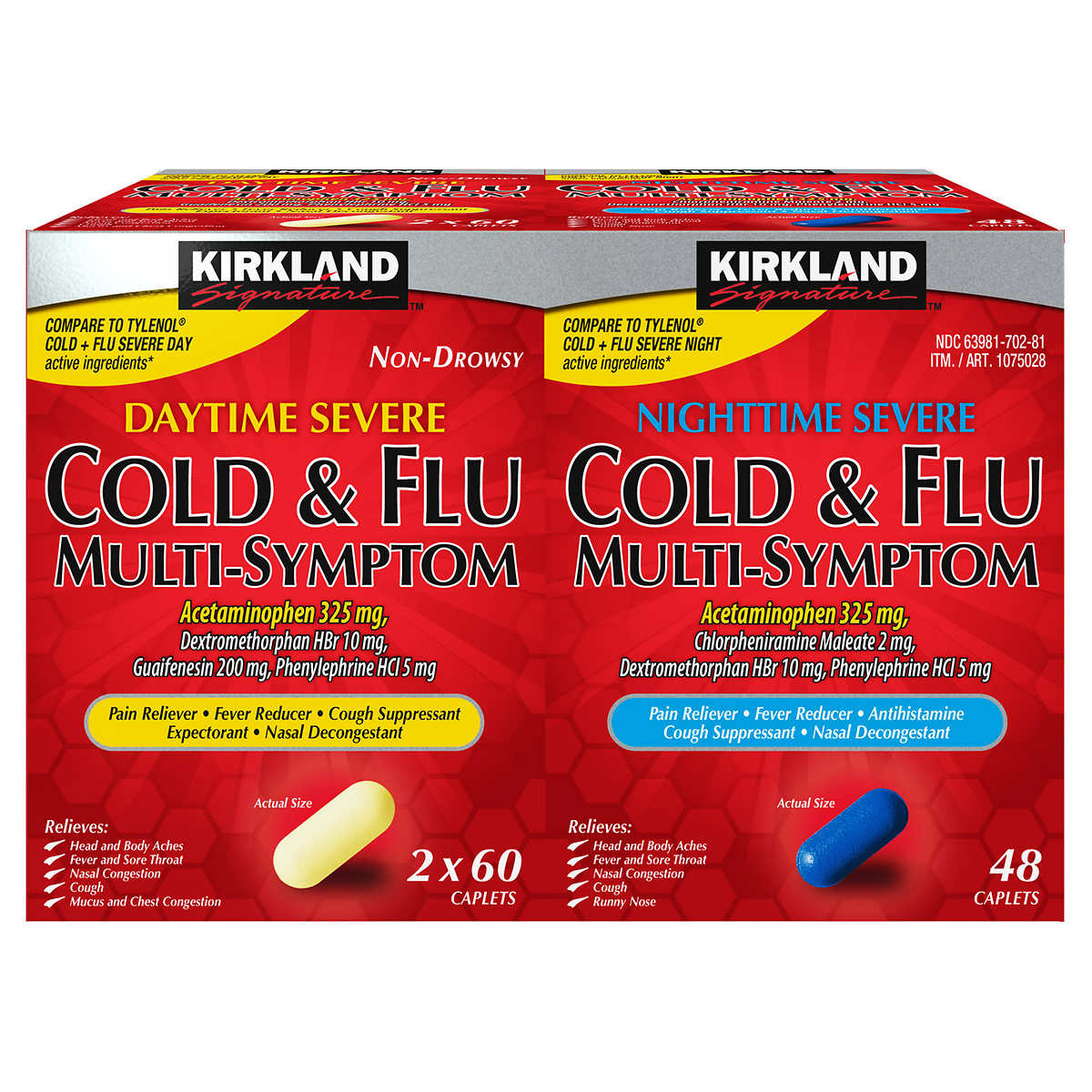 Does tylenol cold and flu severe night make you sleepy Kirkland Signature Severe Cold Flu Multi Symptom Caplets 168 Caplets Costco