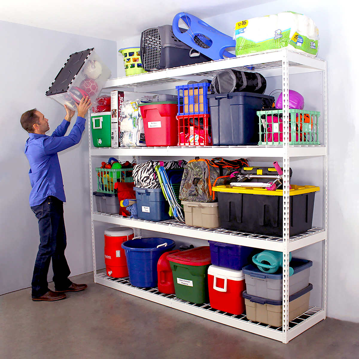 Saferacks Garage Shelving Costco, How To Install Wire Shelving Garage