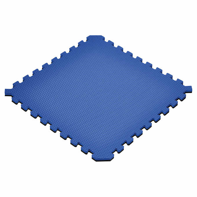 anti fatigue exercise mats foam gym floor flooring mat 48 sqft multi-color tiles 