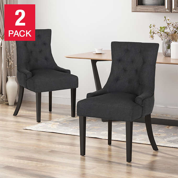 Curtis Dining Chair 2 Pack Costco, Costco Leather Dining Chairs