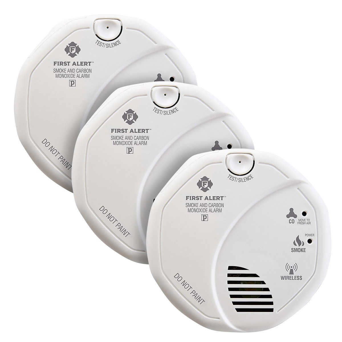 First Alert Speaker Carbon Monoxide Smoke Detector Alarm for sale online 