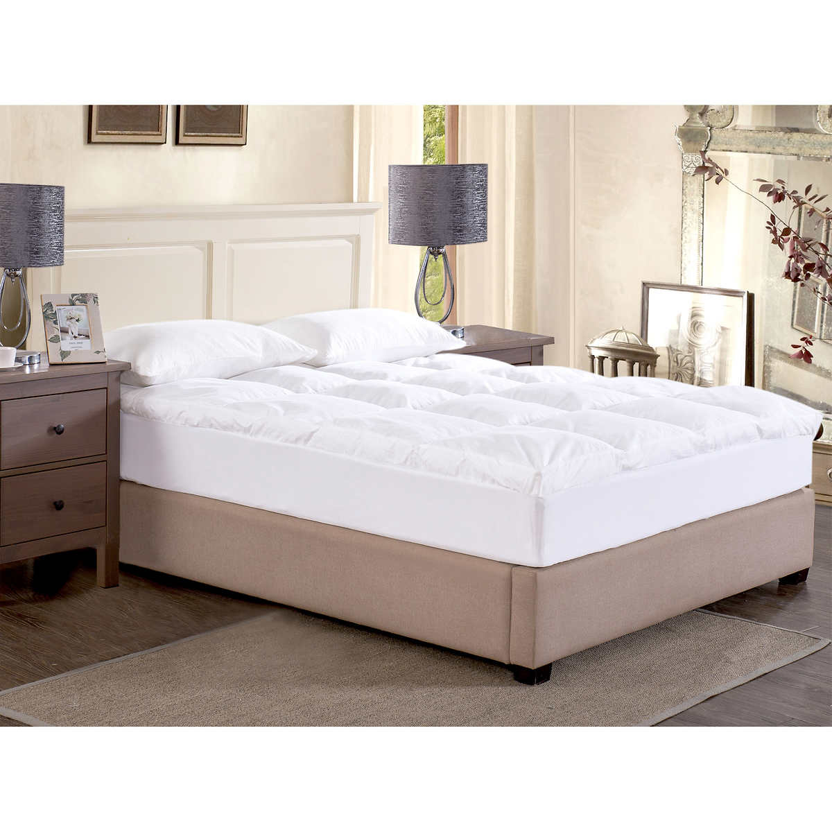 Downia Luxury Duck Feather and Down Mattress Topper KING Bed Size RRP $319 