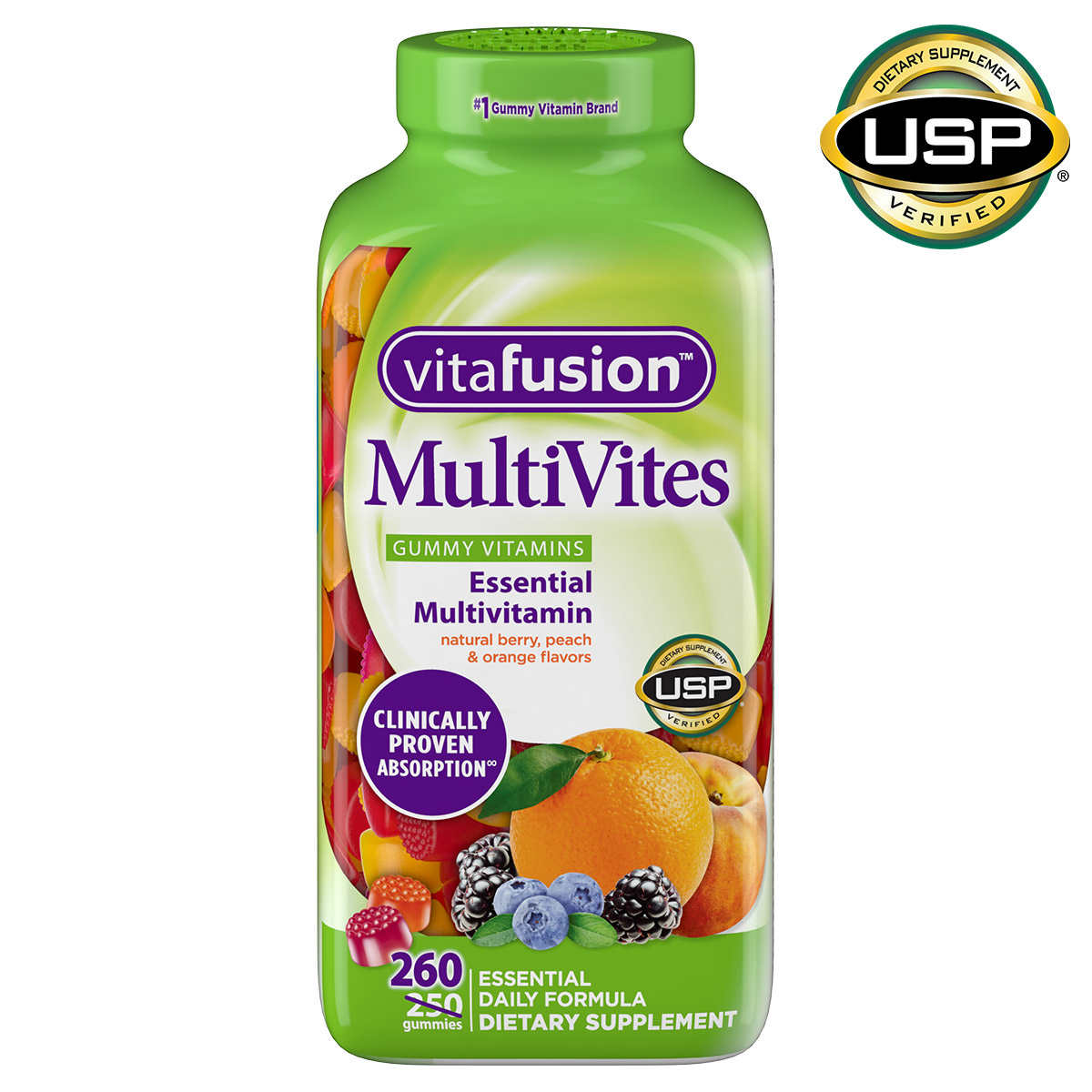 menu Feat paddestoel vitafusion MultiVites, 260 Gummies | Costco