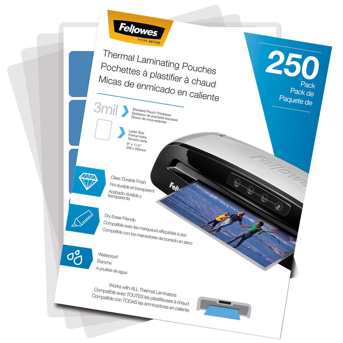 Fellowes Laminating Pouches 3mil 9