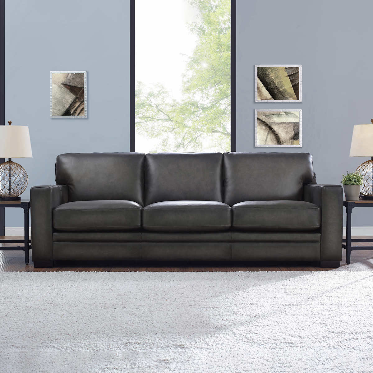 Luca Top Grain Leather Sofa Costco, Costco Leather Furniture Quality