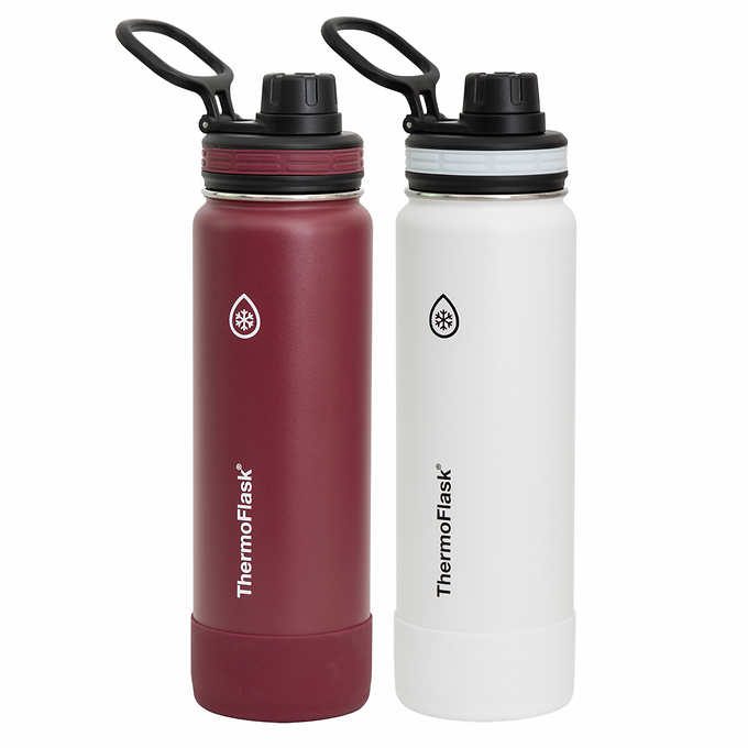 Thermoflask 24 oz. Stainless Steel Water Bottle Set, 2-pack