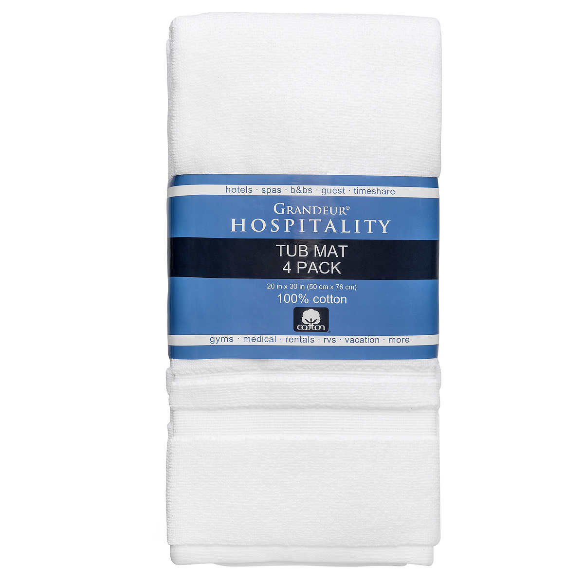 Cotton NEW GRANDEUR HOSPITALITY Monogrammed 3 Pieces White Towels Set 