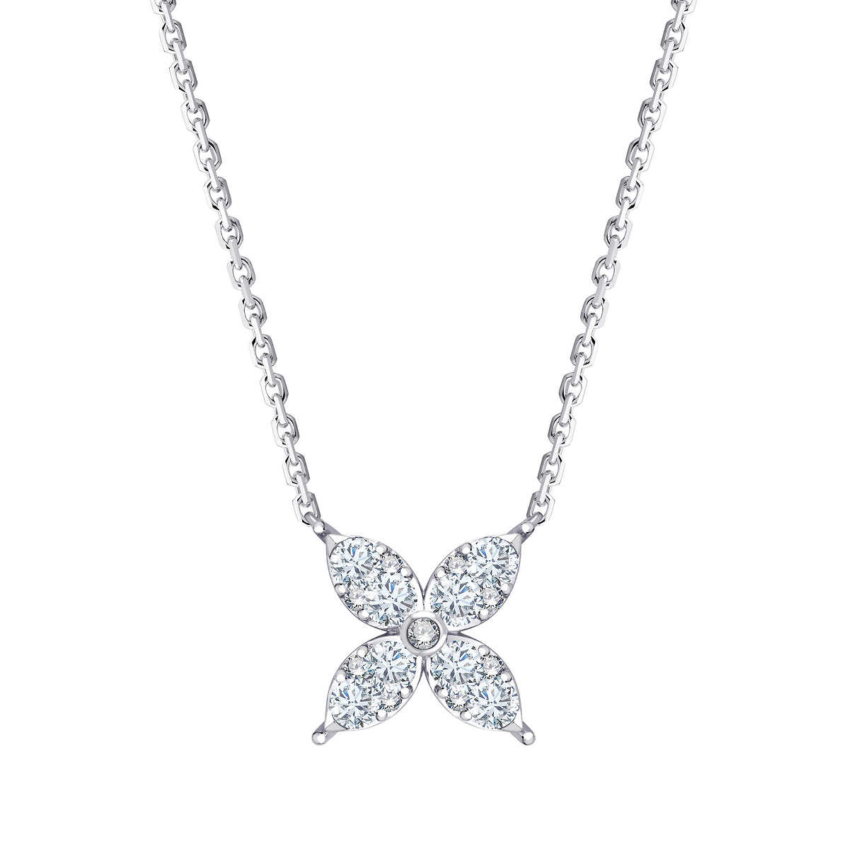 18K Gold 5 Diamond Necklace - Noémie
