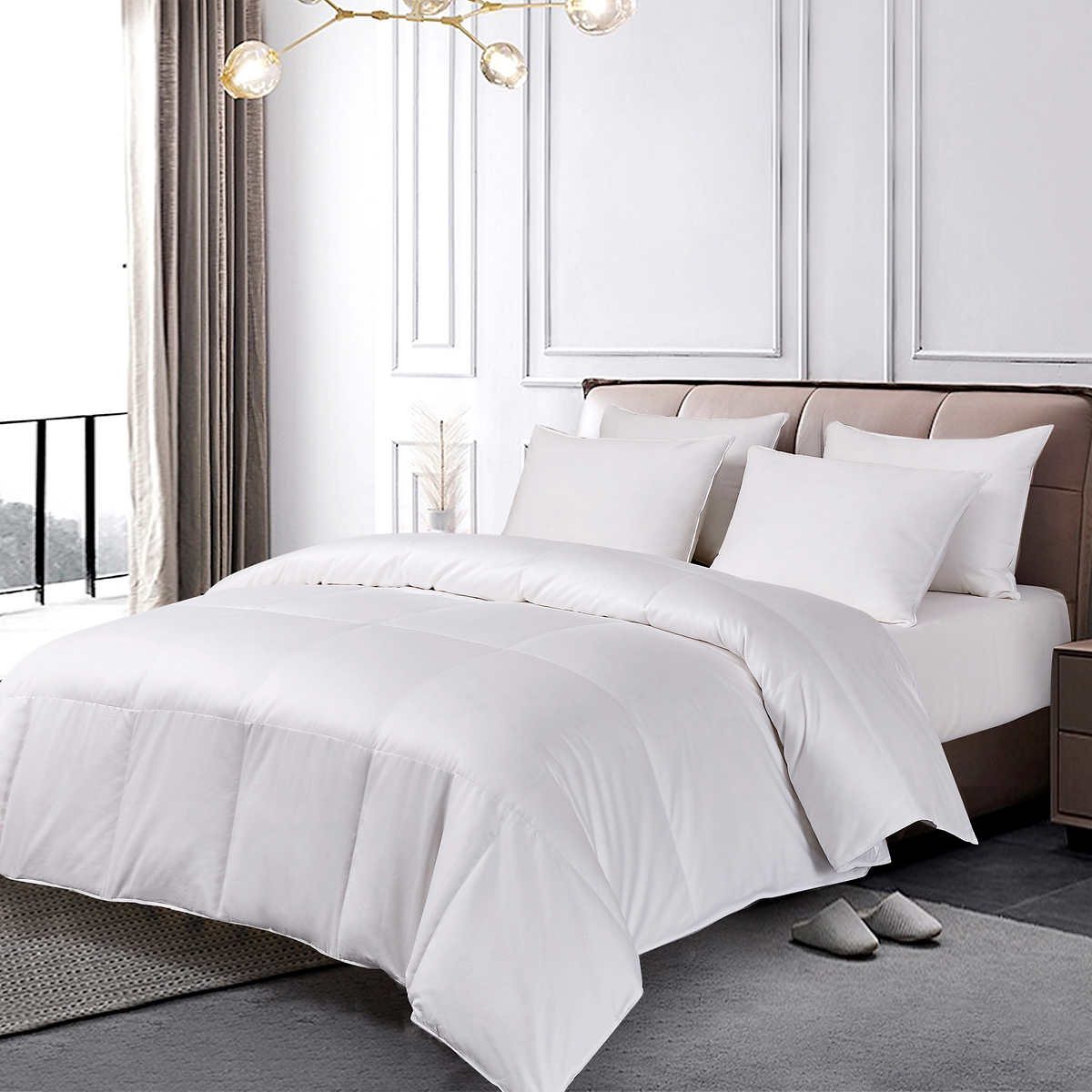 Royal Luxe White Down Comforter Costco, How To Tie A Duvet Cover To A Down Comforter