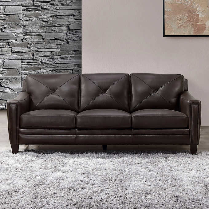 Atmore Top Grain Leather Sofa Costco, Abbyson Leather Quality