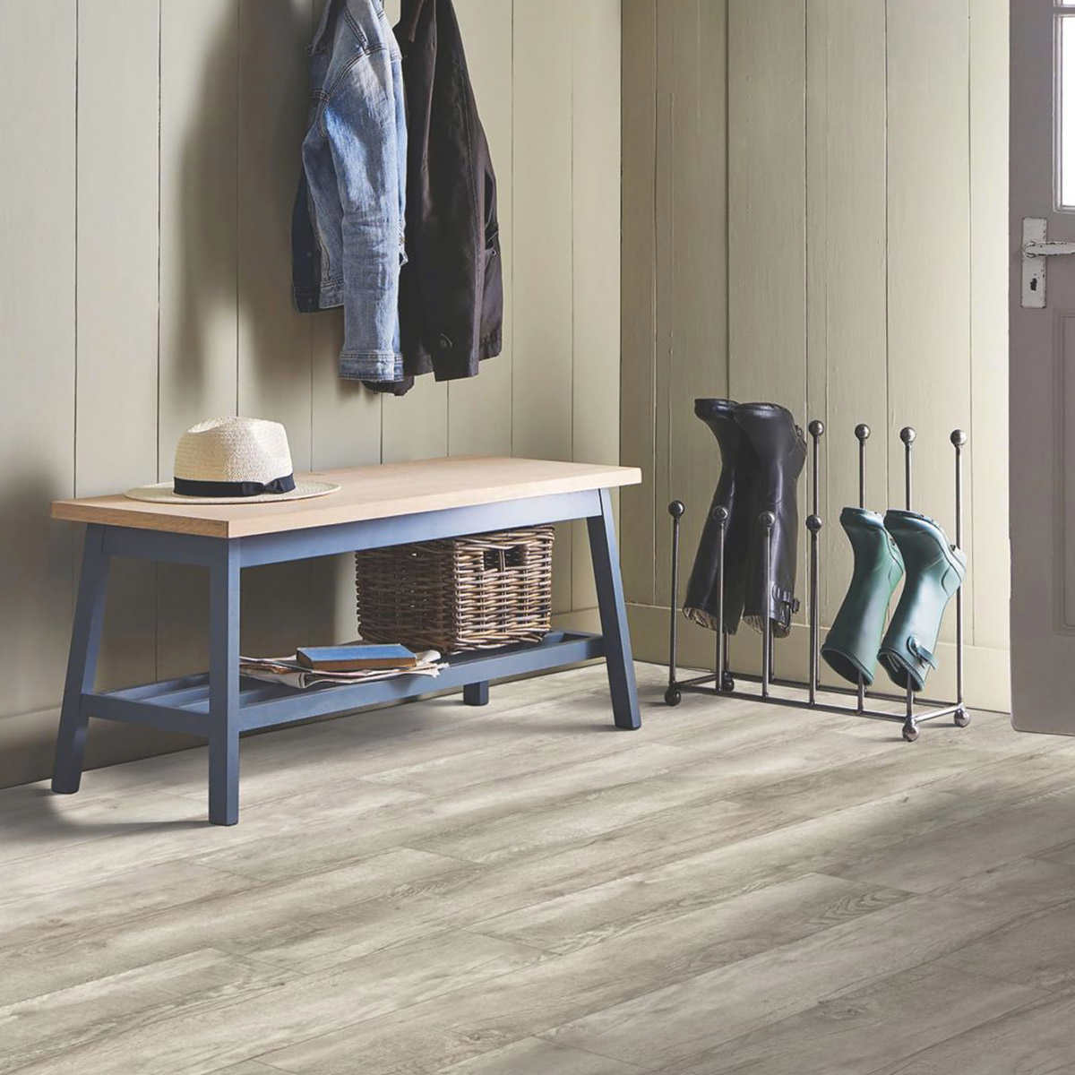 Mohawk Home Osprey Oak Waterproof Rigid 5mm Thick Luxury Vinyl Plank Flooring 1mm Attached Pad Included Costco
