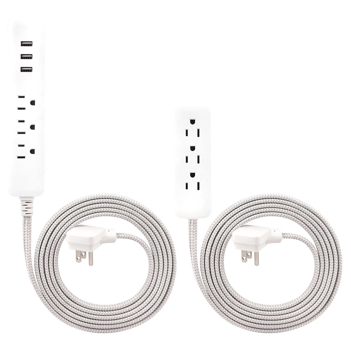 Extension Cord Bundle With Usb Charging 2 Pack