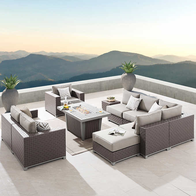 Sirio Soho 10 Piece Seating With Fire, Top 10 Outdoor Furniture Covers In India
