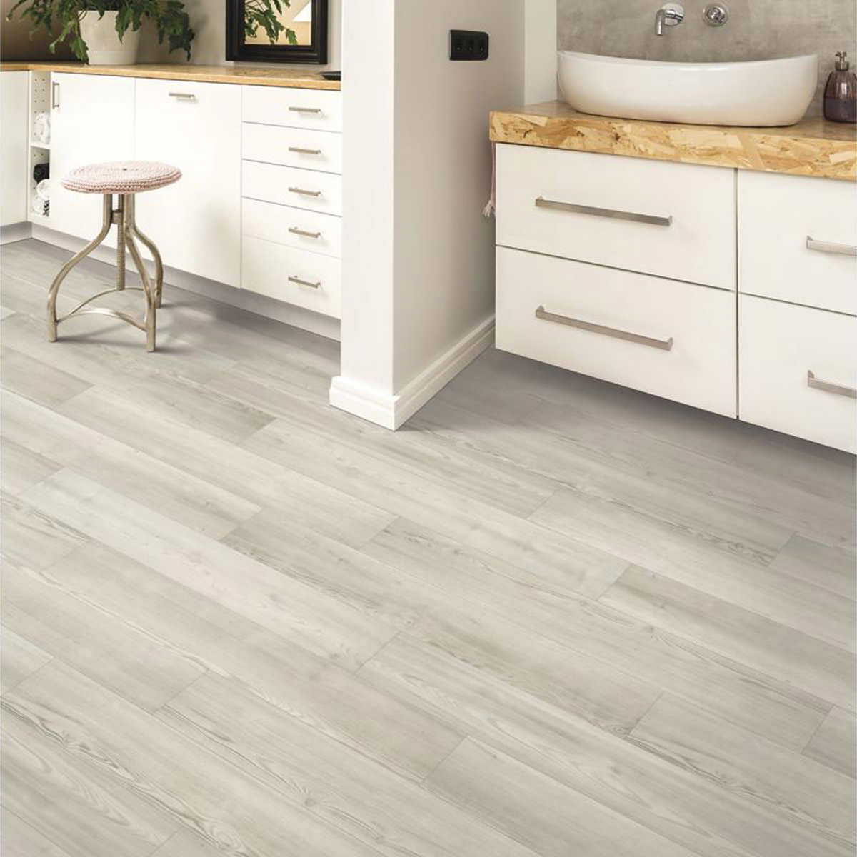 Mohawk Home Driftwinds Pine Waterproof Rigid 5mm Thick Luxury Vinyl Plank Flooring 1mm Attached Pad Included Costco