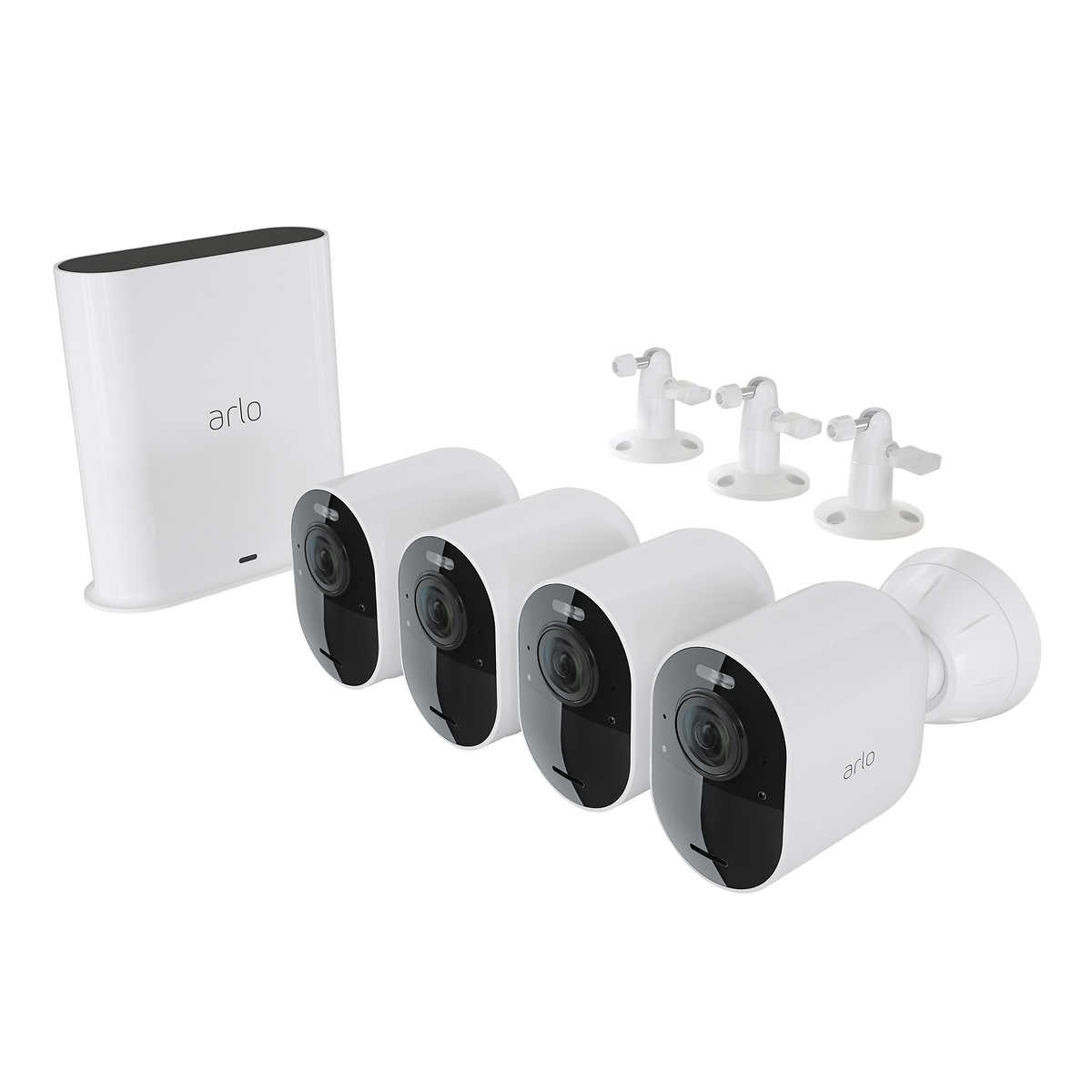 Arlo 3-Pack Smart Security Lights Bundle w/ 4 Rechargeable Batteries BRAND NEW 
