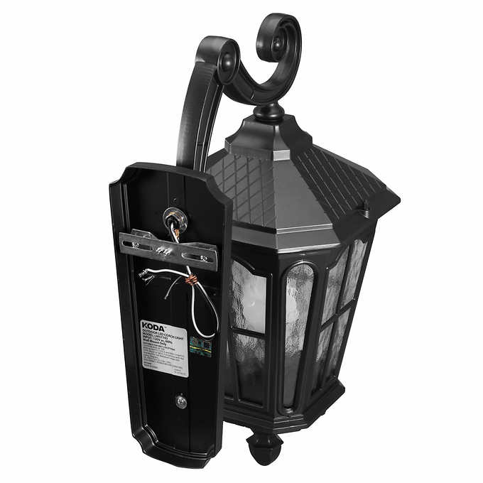 Koda Outdoor Wall Lantern Costco, Outdoor Coach Lights Dusk To Dawn