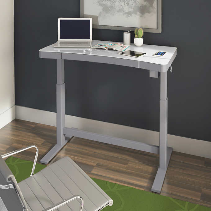 wipe Measurement Technology Tresanti 47" Adjustable Height Desk | Costco