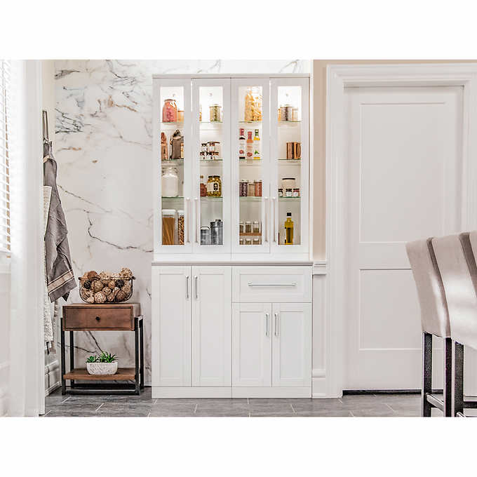 Home Wine Bar Cabinet 5 Piece Set With, Prefab Bar Cabinets