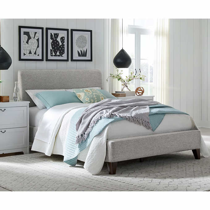 Cecelia King Upholstered Bed Costco, Costco Bed Frame With Drawers