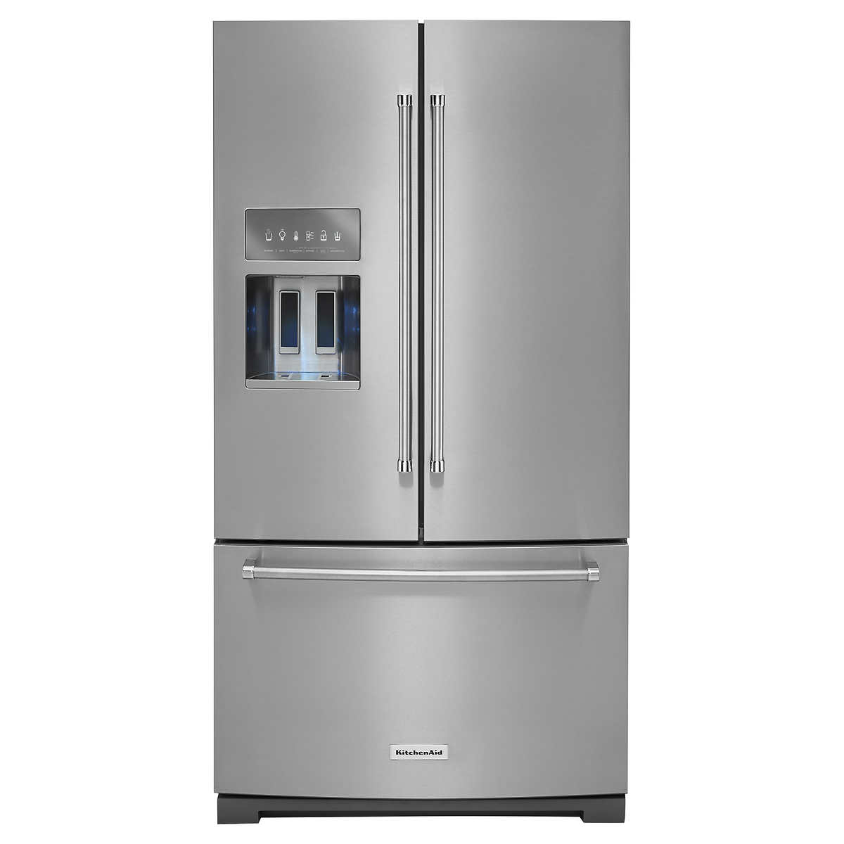 KitchenAid 20.20 cu. ft. Standard Depth French Door Refrigerator ...