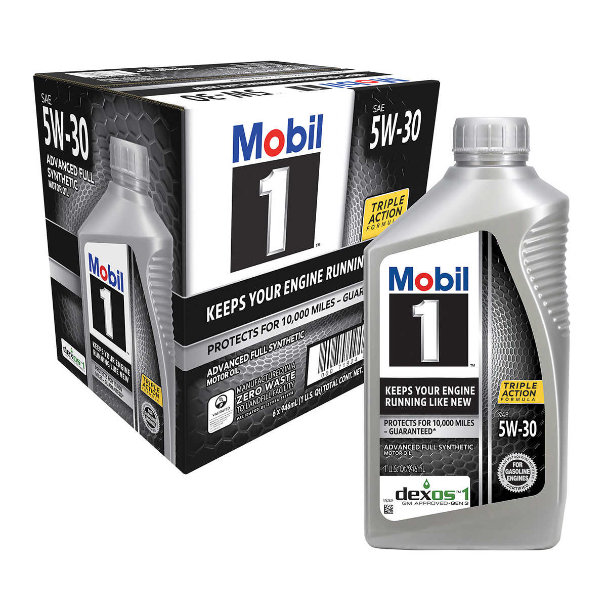 Tientallen band Universeel Mobil 1 Advanced Full Synthetic Motor Oil 5W-30, 1-Quart/6-Pack | Costco