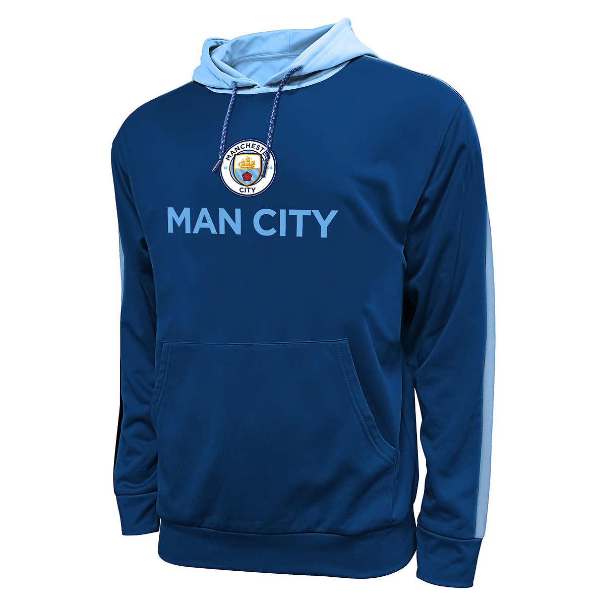 Manchester City FC Official Patch Football/Soccer Crest Duvet Cover Bedding Set Sky Blue Full